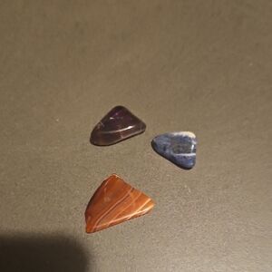 Trio of Polished Gemstones